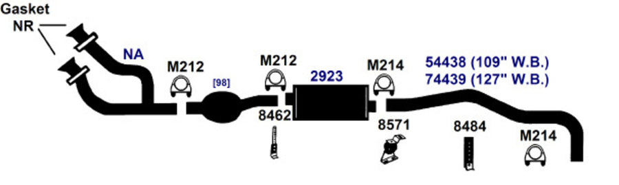 Best AP Exhaust exhaust-pipe for 1993-1990 Volvo 240 | Direct Fit Replacement | 24669