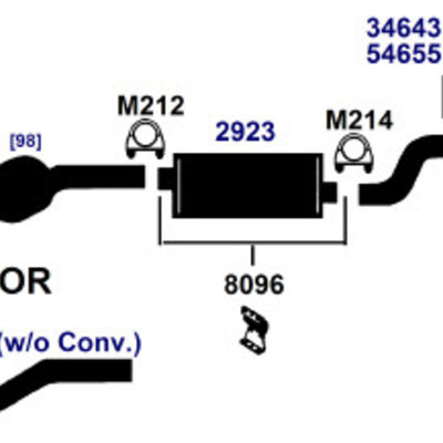 Best DieselTech Exhaust System | Direct Fit Replacement | 24849
