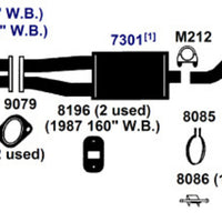 Best AP Exhaust exhaust-pipe for 1995-1991 Ford Taurus Front | Direct Fit Replacement | 28365