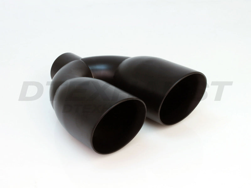 Black Powder Coated 3.5″ Dual Double Wall Angle - DT-25013BDLBK