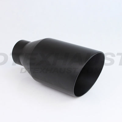 4" Double Wall Slant Black