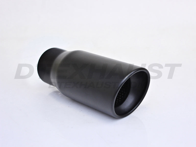 Black Powder Coated 4″x 9″ Resonated Slanted Tip - DT-24147BK
