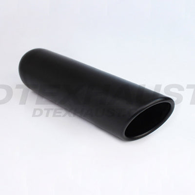12″ Black Powder Coated 4″ Rolled Slant - DT-244012RBK