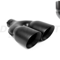 BLACK POWDER COATED DUAL 4” DOUBLE WALL PARALLEL - DT-25883BK