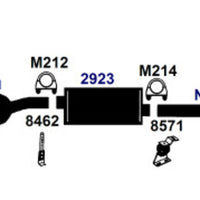 Best AP Exhaust exhaust-pipe for 1993-1990 Volvo 240 | Direct Fit Replacement | 24667