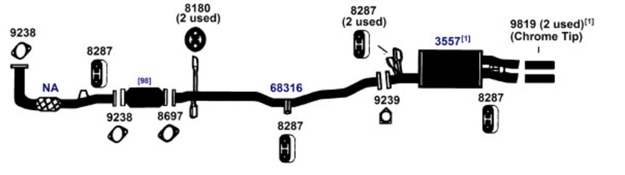 Best AP Exhaust exhaust-pipe | Direct Fit Replacement | 13002