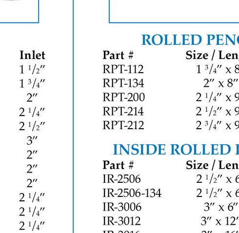 Farrow Rolled Angle Cut Tips - Rolled Angle Cut