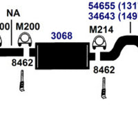 Best AP Exhaust exhaust-pipe for 2014-2007 Ford Expedition Rear | Direct Fit Replacement | 24014