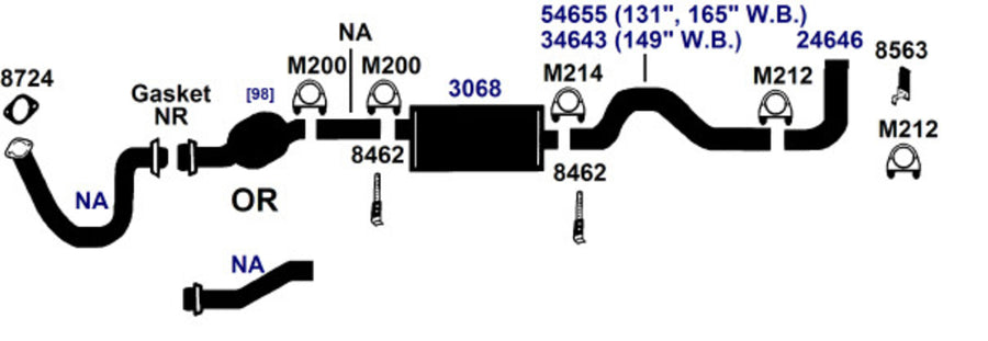 Best AP Exhaust exhaust-pipe for 2014-2007 Ford Expedition Rear | Direct Fit Replacement | 24014