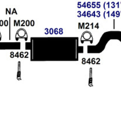 Best AP Exhaust exhaust-pipe for 2014-2007 Ford Expedition Rear | Direct Fit Replacement | 24014